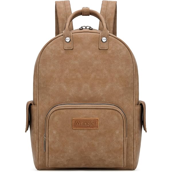 Joy Susan Navy Canvas Backpack with Tan Leather Trim Amazon.com: Joy Susan Women main image 4