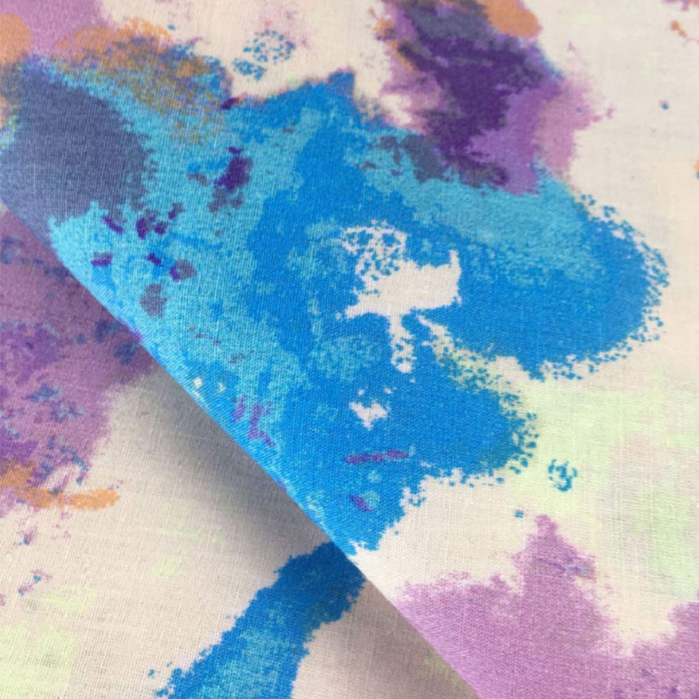 Fat Quarters Fabric Bundles, 6Pcs 100% Cotton 19.69” x 19.69” (50cmx50cm) Precut Quilting Fabric Squares Sheets for DIY Patchwork Sewing Quilting Crafting, No Repeat Design (Batik Pattern)