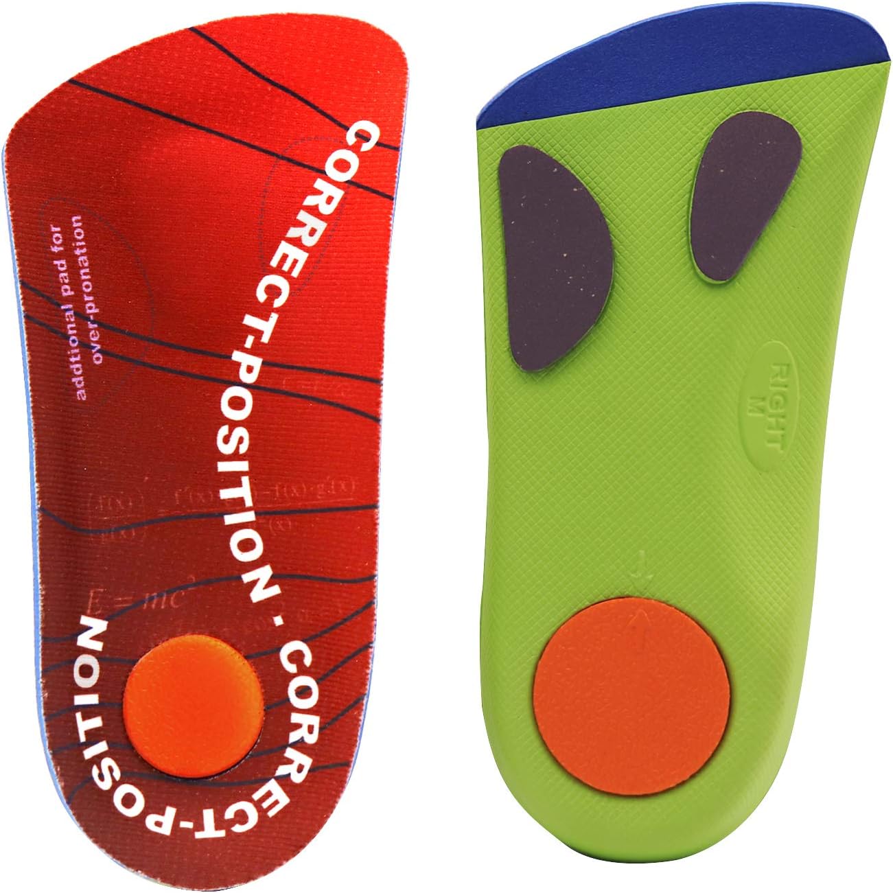 3/4 Orthotics Insole, Flat Foot Arch Support Insole, Shoe