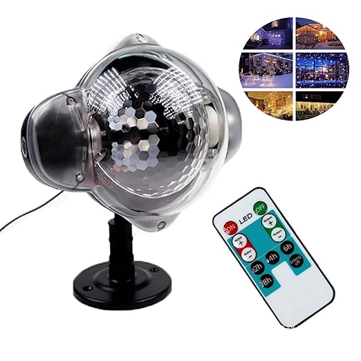 Airmood Luces de proyector de Navidad Nevadas Luces LED Copo de ...