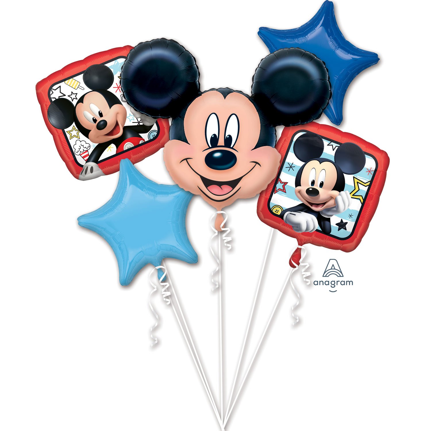 amscan 3622601 - Bqt: Disney Mickey Mouse 5 Piece Foil Balloon Bouquet P75