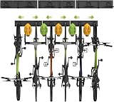 Housolution 48Inch Wall Bike Storage Rack 6 Bikes 5 Helmets Heavy Duty view 1