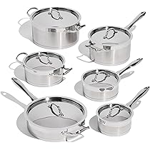 Lagostina Moderna 12-Piece Stainless Steel Cookware Set