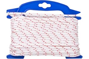 ZLKSKER Recoil Starter Rope 20 Meter Diameter 5.0mm, Engine Starter Rope, Generator, Lawn Mower, Trimmer, Brush Cutter, Chain