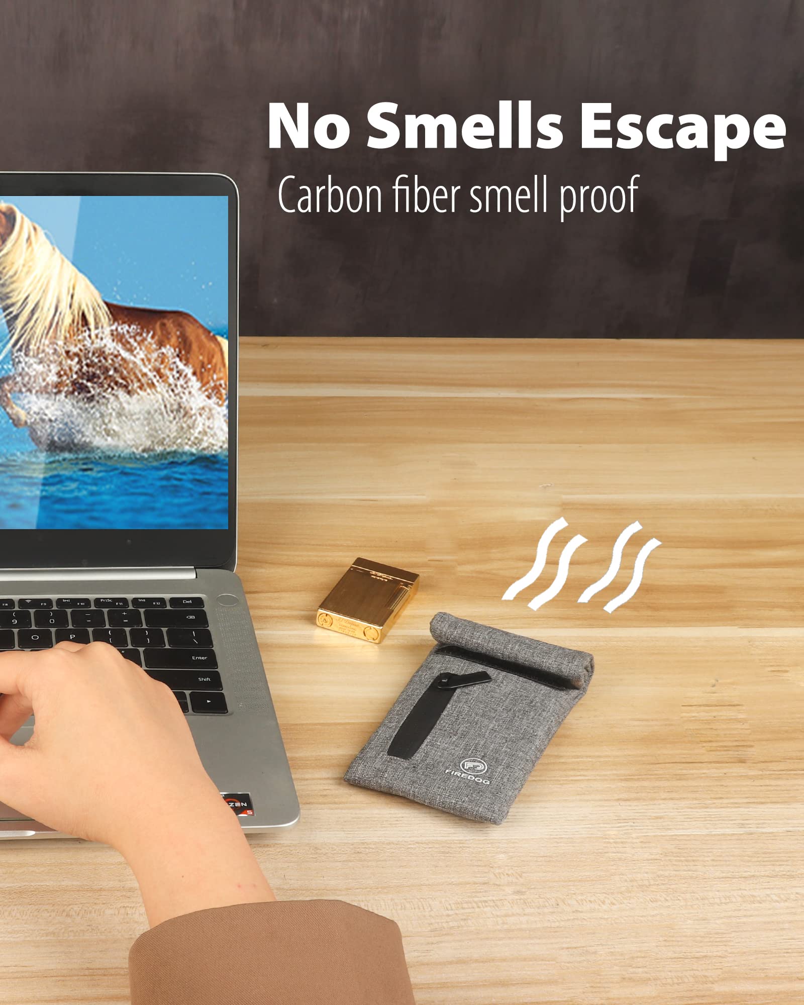 FIREDOG Smell Proof Bags, Fabric Odor Proof Bag for Dog Tested 3