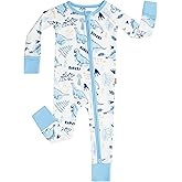 EASWEET Baby One-Piece Romper Footless Bamboo Viscose Pajamas Sleepers for Baby Boys and Girls