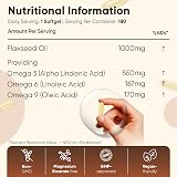 WeightWorld Flaxseed Oil Softgels 180 Vegan 6 Month Omega 3 6 9 view 6