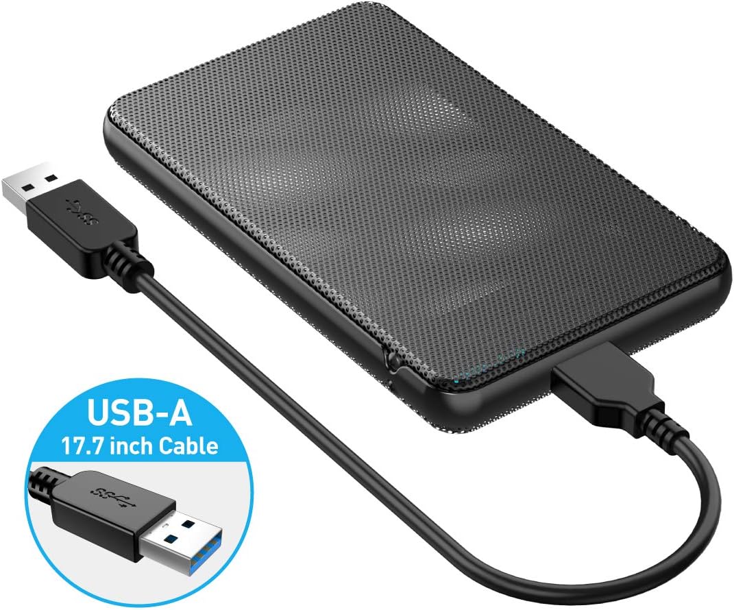 ineo USB 3.0 Cooling Metallic 2.5 inch SATA Hard Drive Enclosure [T2532]