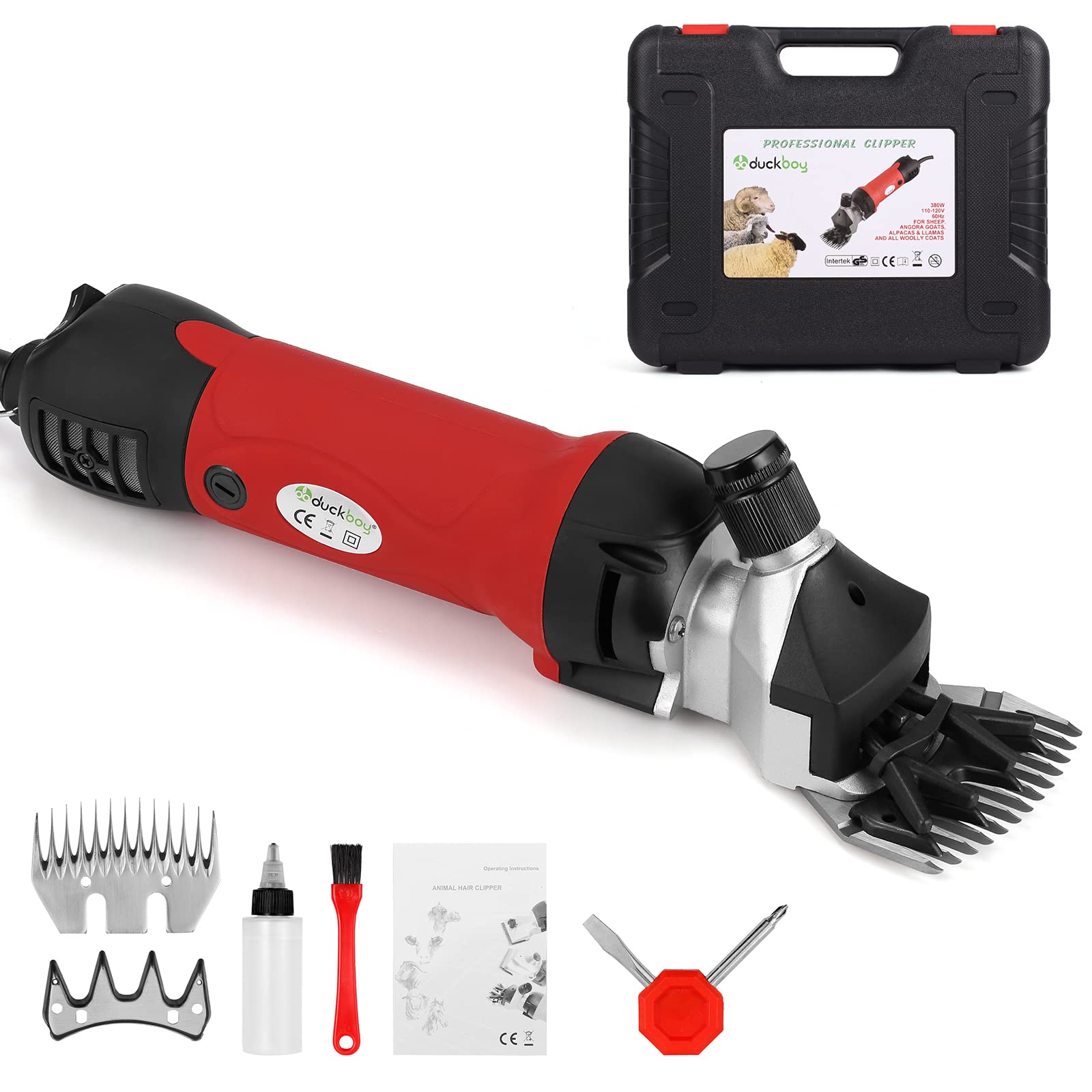 Photo 1 of DUCKBOY Electric Sheep Clippers Heavy Duty, Professional 500W Shearing Machine for Sheep, Goats, Cattle Farm Livestock Pet, Large Thick Hair Dogs Grooming Trimmer