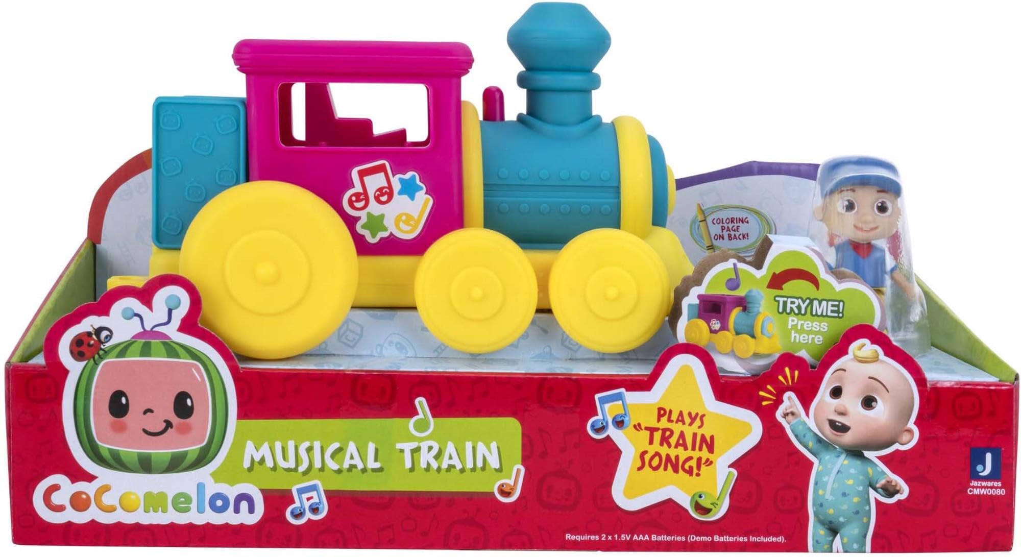 CoComelon CMW0080 Sing Along Train with Music and Exclusive JJ Toy Figure, Official English Version Toy from 3 Years