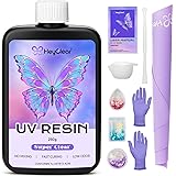 HeyClear 250g UV Resin kit -Crystal Clear, Hard