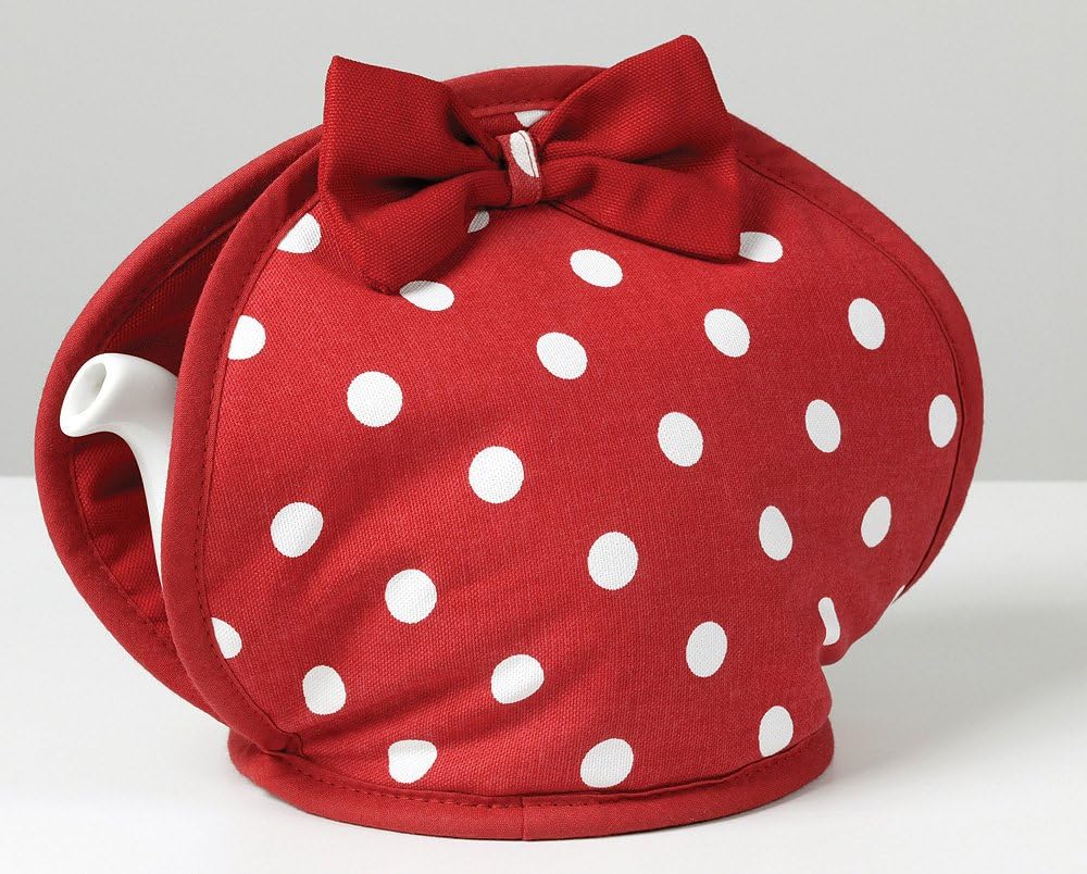 Belle Red Polka Dot Tea Cosy by C'est Ca