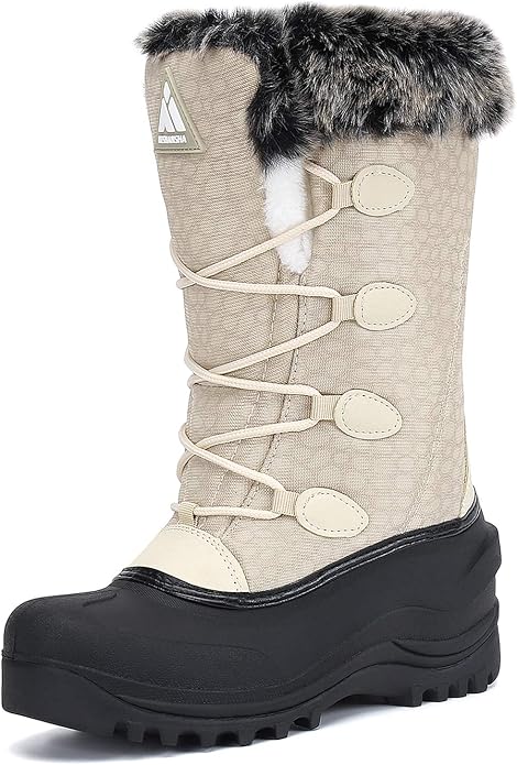 Mid Calf Booties Waterproof Outdoor Non Slip