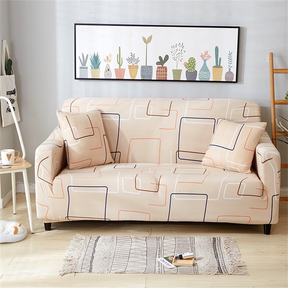 HOTNIU 1Piece Stretch Sofa Couch Covers Pattern Fitted Armchair