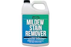 BETTER BOAT Stain Remover Cleaner Boat Seats Fabric, Canvas, Carpet, Vinyl Stain Removal Boats, RV, Car, Household Bathroom Shower Walls, Patio Outdoor Furniture, Pillows Spray w/o Gel 1 Gal