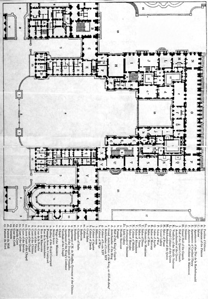 Amazon Com Posterazzi Plan Of First Floor Of Chateau Of