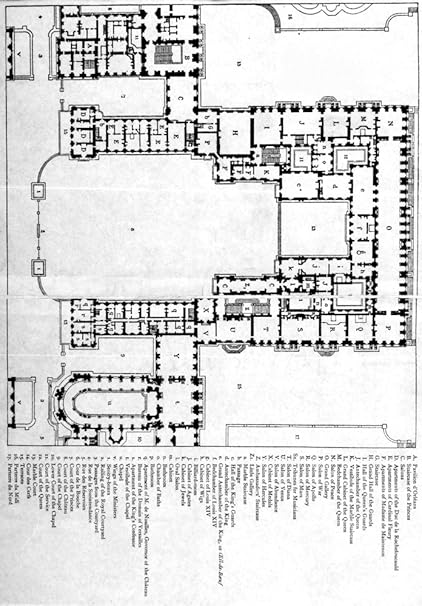 Amazon Com Posterazzi Plan Of First Floor Of Chateau Of