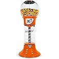 Giant Gumball Machine with Stand - Commercial Bubble Gum Machine 5`6" Spiral Gumball Vending Machines - Coin Mechanism $0.25 - Dispenses 1” Gumballs Bouncy Balls & Toys in Round Capsules - Orange
