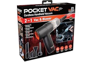 Pocket Vac Handheld Vacuum Compact Wireless Vacuum Cleaner, Lightweight Hand Held Vacuuming for Home Kitchen Car Corner Upholstery Pet Hair Dust Crumbs Cleaning