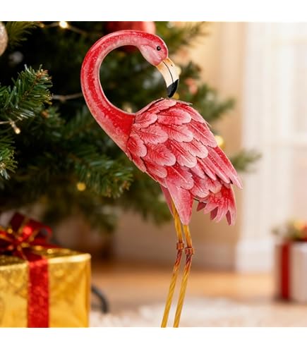 Amazon.com: Tiejiajiang Flamingo Rocking Chair Statue with