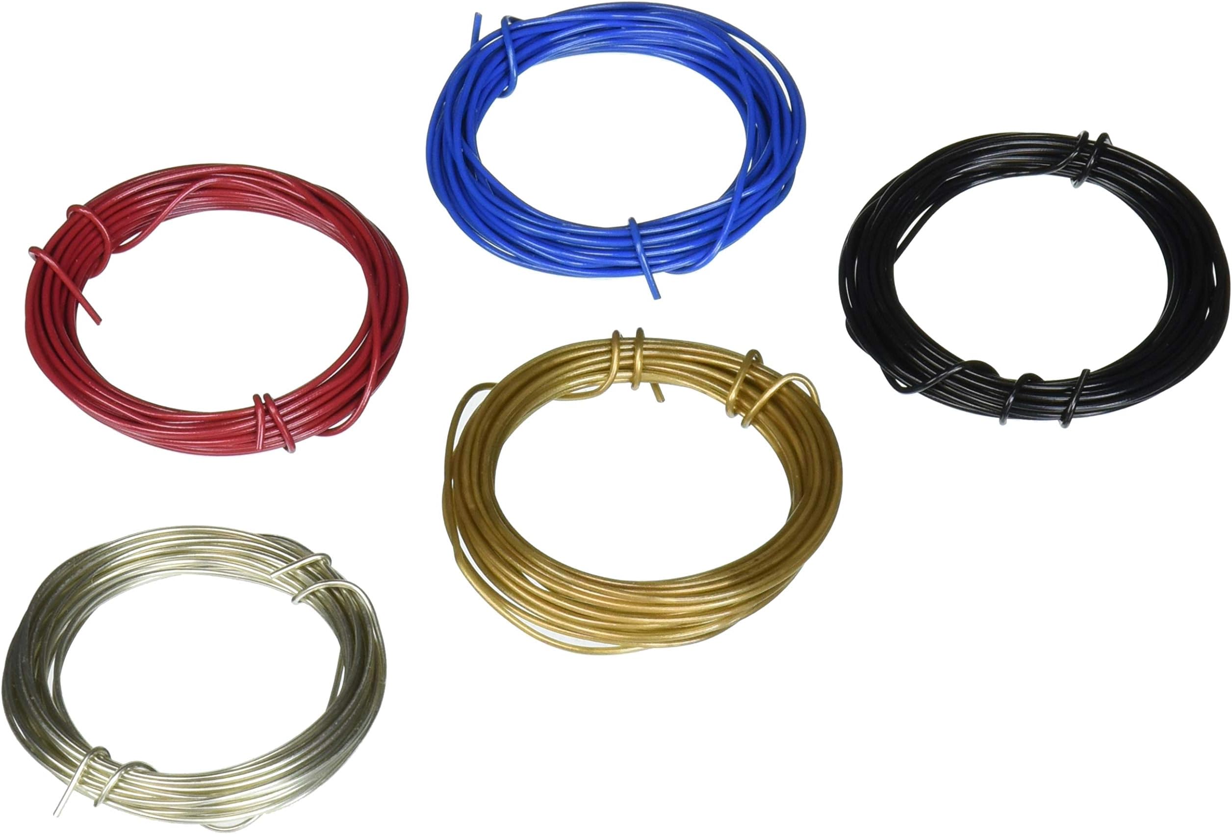 Toner Plastic Coated Fun Wire Value Pack 9-feet Coils-Primary-22 Gauge