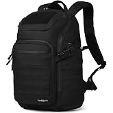 AMHEH 32L Heavy Duty 1050D Tactical Backpack for Men, 17 Inch Laptop, Black | Suspended Drop Protection, Water Resistant, Military Style, MOLLE, Everyday Carry, Commute, Work, Flight Approved