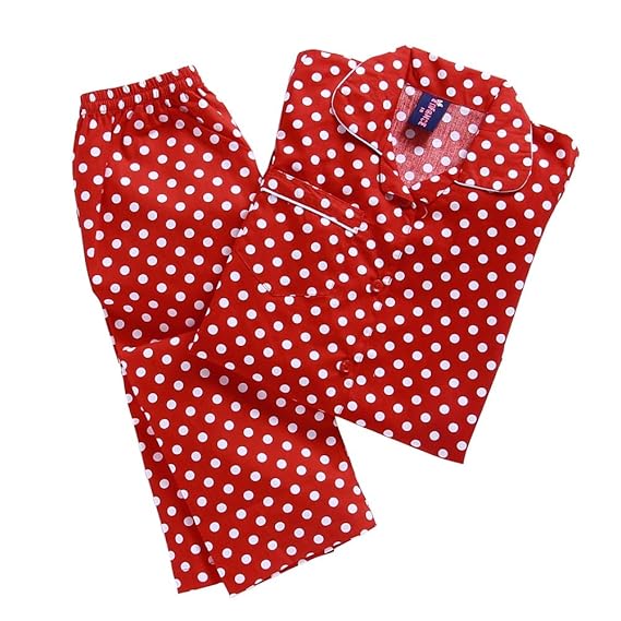 polka dot night suit