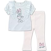 Disney Minnie Mouse Baby Girls Shirt and Ribbed Legging Pants Set for Infants