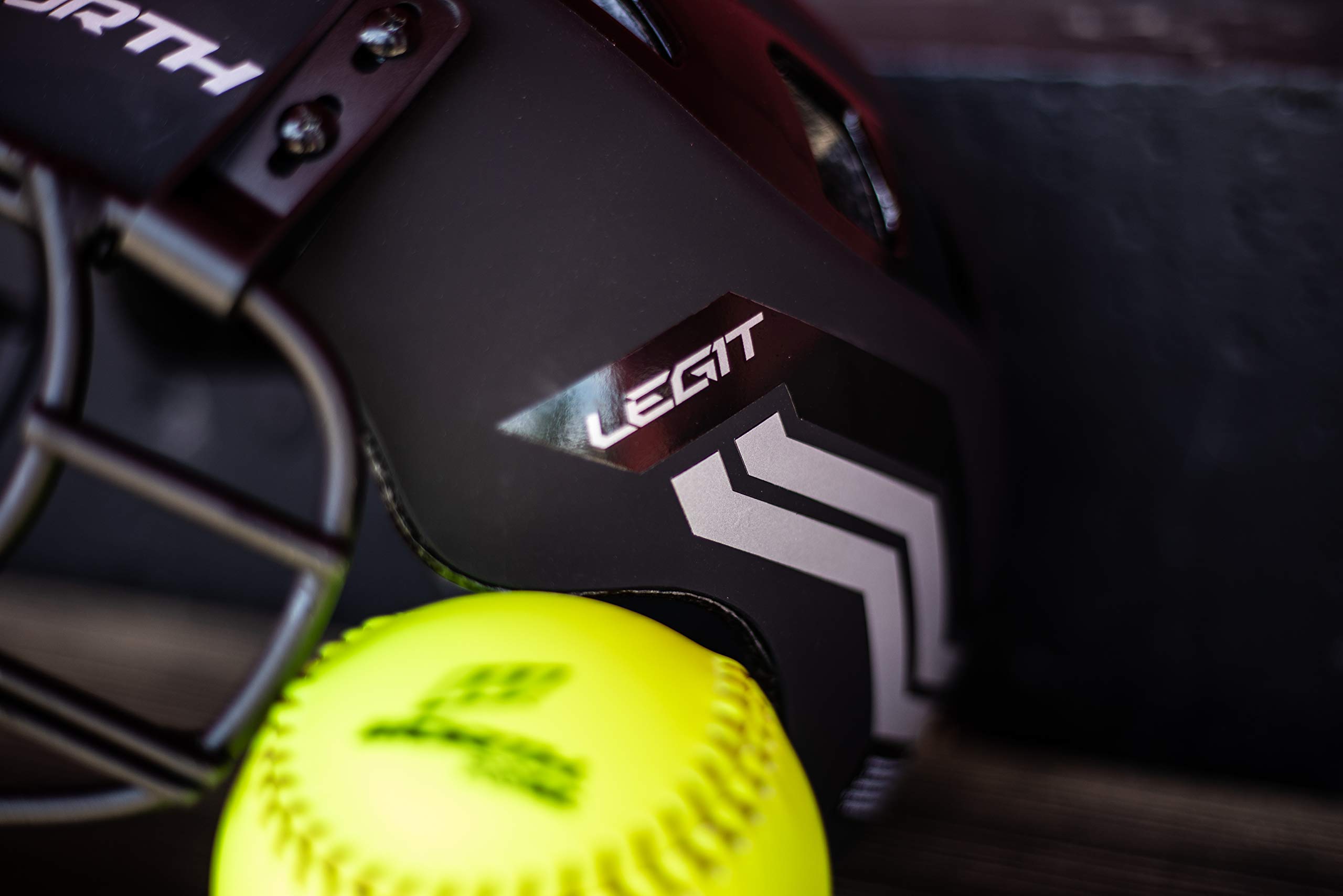 Worth Legit Slowpitch Softball Pitcher's Mask, Black Pricepulse