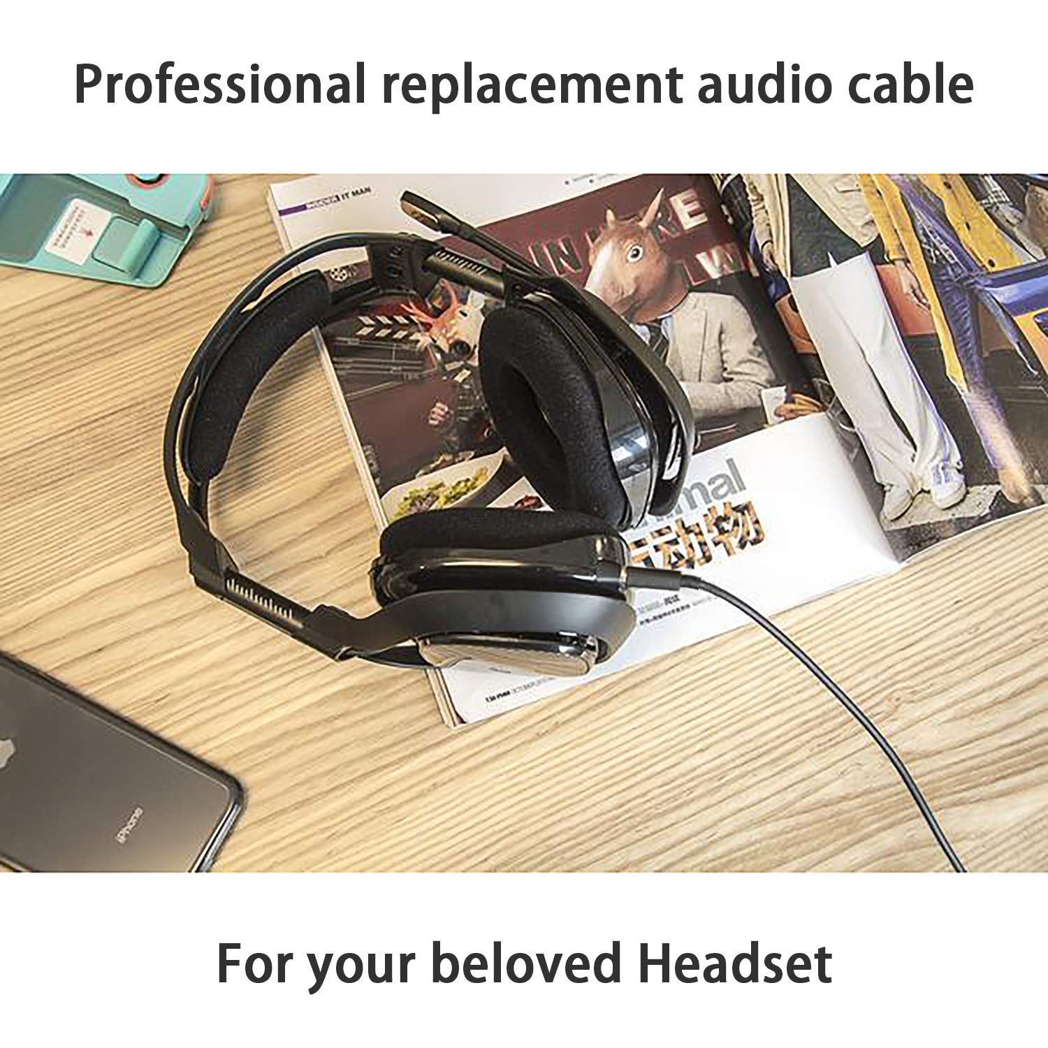 A10 0 Replacement Cable For Astro A10 0 A30 A50 Headsets Cord Lead Compatible With Xbox One Play Station 4 Ps4 Headphone Audio Extension Cable 6 5 Feet Electronics Cables Cords