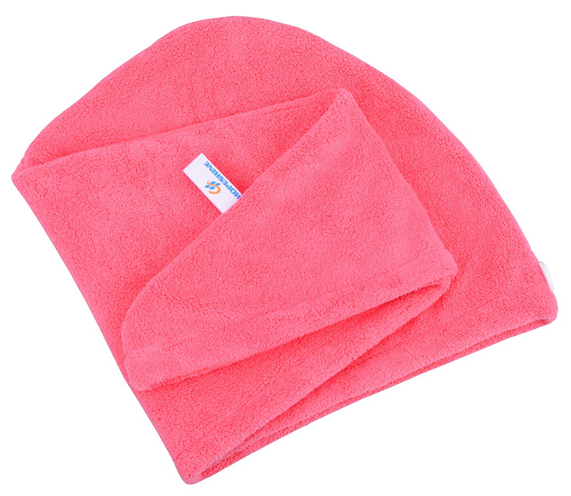 HOPESHINE Hair Towel Twist Women's Soft Shower Towels for Hair Turban Wrap Drying Cap Great Gift for Women (Blue+Purple+Rose Red 3-Pack) : Beauty