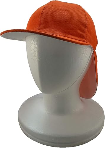 Amazon ラビットアース ハイテック園児帽タレ付リムーバブル 取り外し式 裏面白 オレンジ フリー Hn 42 Tr 03 ラビットアース キャップ