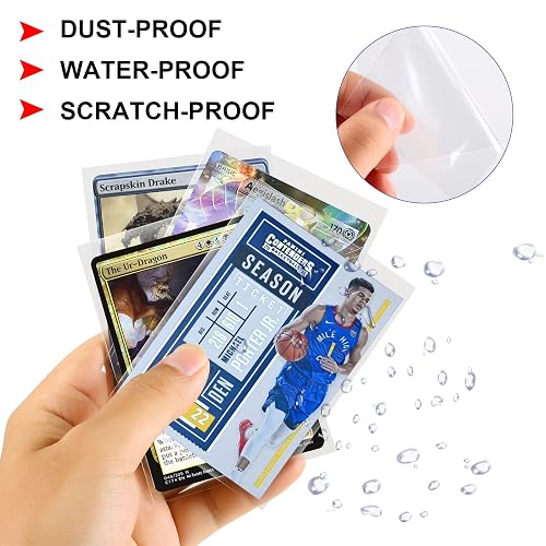 foldermax card sleeves 100 Toploaders for Cards,35PT Toploader Protector, 3" x 4" Hard Plastic Card Sleeves, Baseball Card Protector, Topload Card Holder for Collectible Trading Cards Sports Cards MTG : Toys & Foldermax 30-Count 35pt Baseball Card