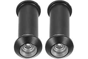 PATIKIL 1/2" Door Viewer Peephole, 2 Pcs Copper Privacy Door Viewer for Security, 220-degree Fits 1-3/8inch to 2-3/8inch Door