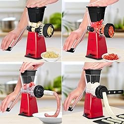 LHS Manual Meat Grinder with Stainless Steel Blades