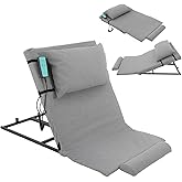 Wtobybt Electric Lifting Backrest, 2-80&deg; Electric Assisted Wake-Up Device Adjustable Electricity Lifting Mattress Sit-Up Back Rest Chair with Remote Control for Living Rooms Bedrooms Nursing Homes