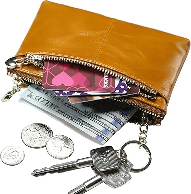 Small leather coin purse Clearance