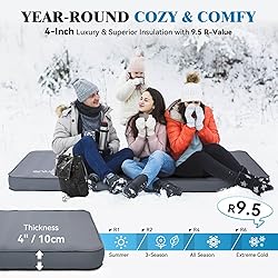 Hikenture 4 INCH Thick Self Inflating Sleeping Pad