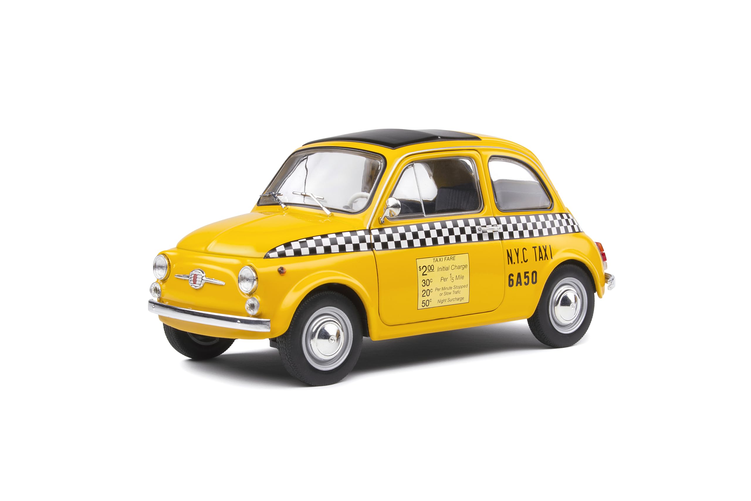 Solido 1:18 1965 Fiat 500 - NYC Taxi