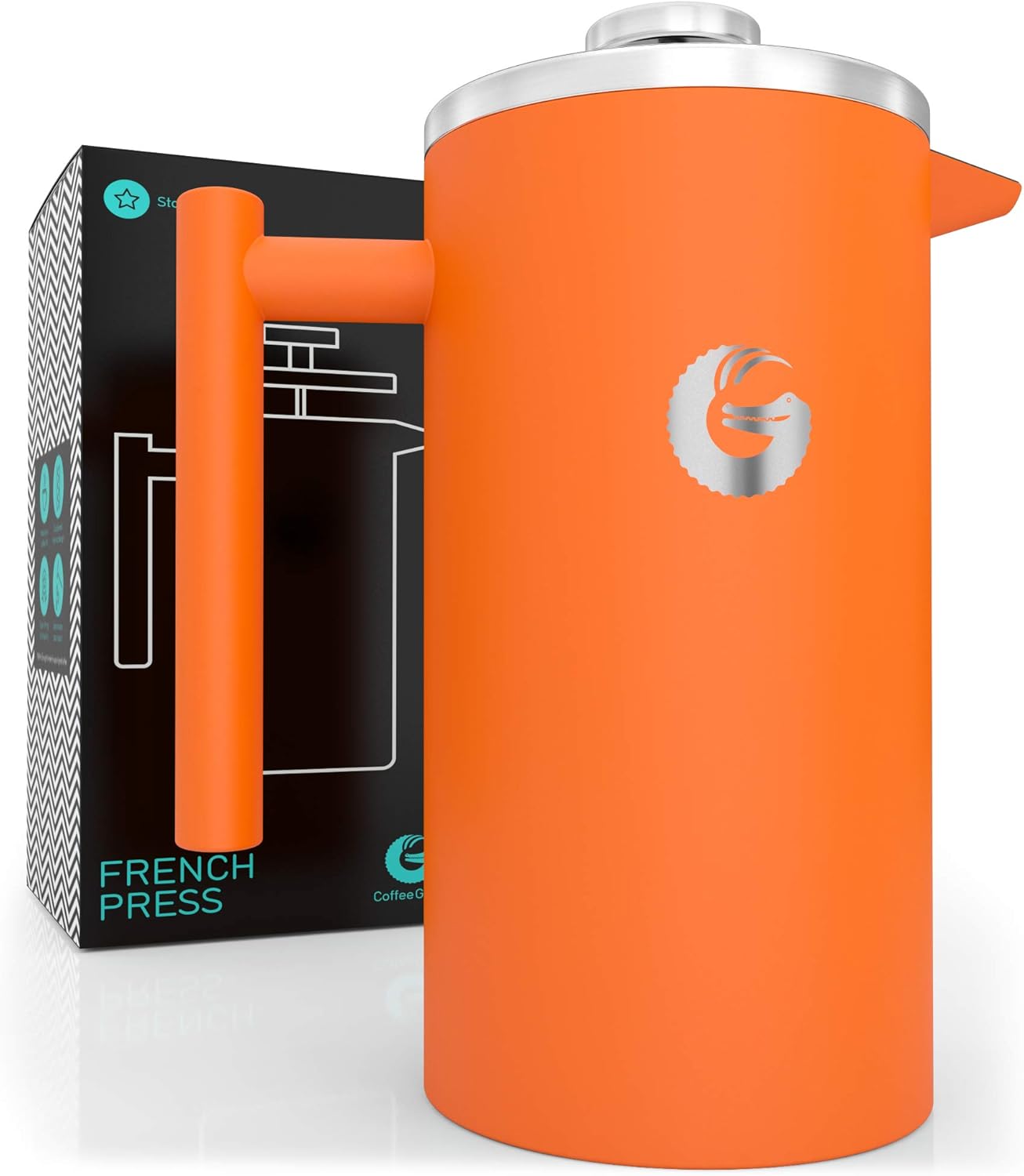 Coffee Gator Cafetiere Coffee Maker, Less Sediment, Hotter-For-Longer, Thermal French Press Brewer, Large Capacity - Image 4