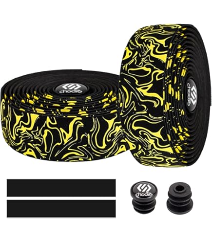 Red Electrical Tape KINGOU Camo EVA Bike Handlebar Tape 2-Pack