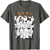 Pok&eacute;mon Eevee &amp; Eeveelutions Epic Mashup Vintage Poster T-Shirt