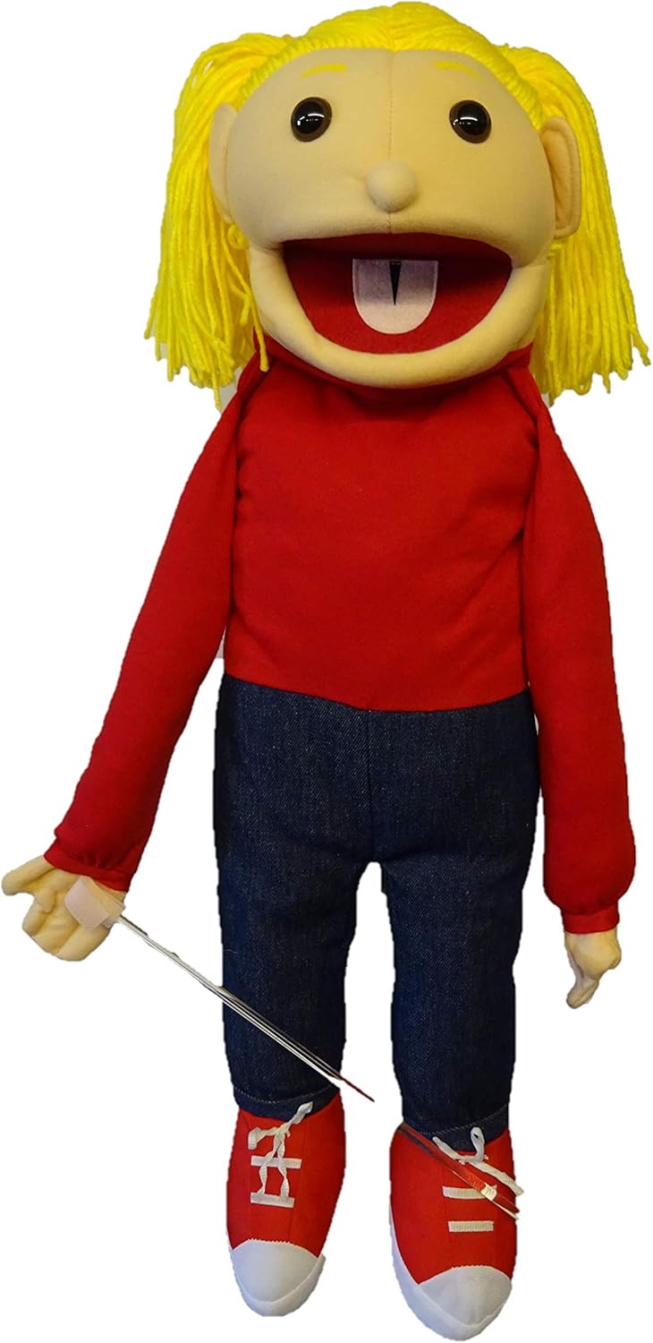 A.PUPPETS Puppet girl Katie 26"/66cm ventriloquist, play, tell stories