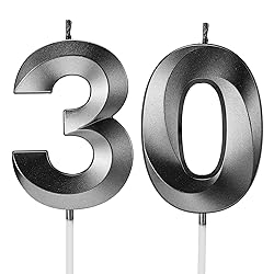 30th Birthday Candles Numbers for Cakes Numerals 30
