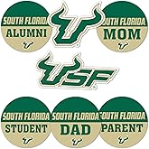 Desert Cactus University of South Florida Sticker USF Bulls Vinyl Decals Laptop Water Bottle Car Scrapbook (Round Family)