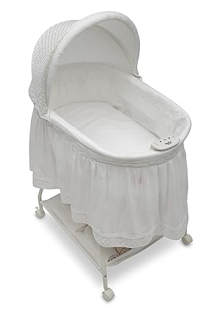 delta sweet beginnings bassinet white eyelet