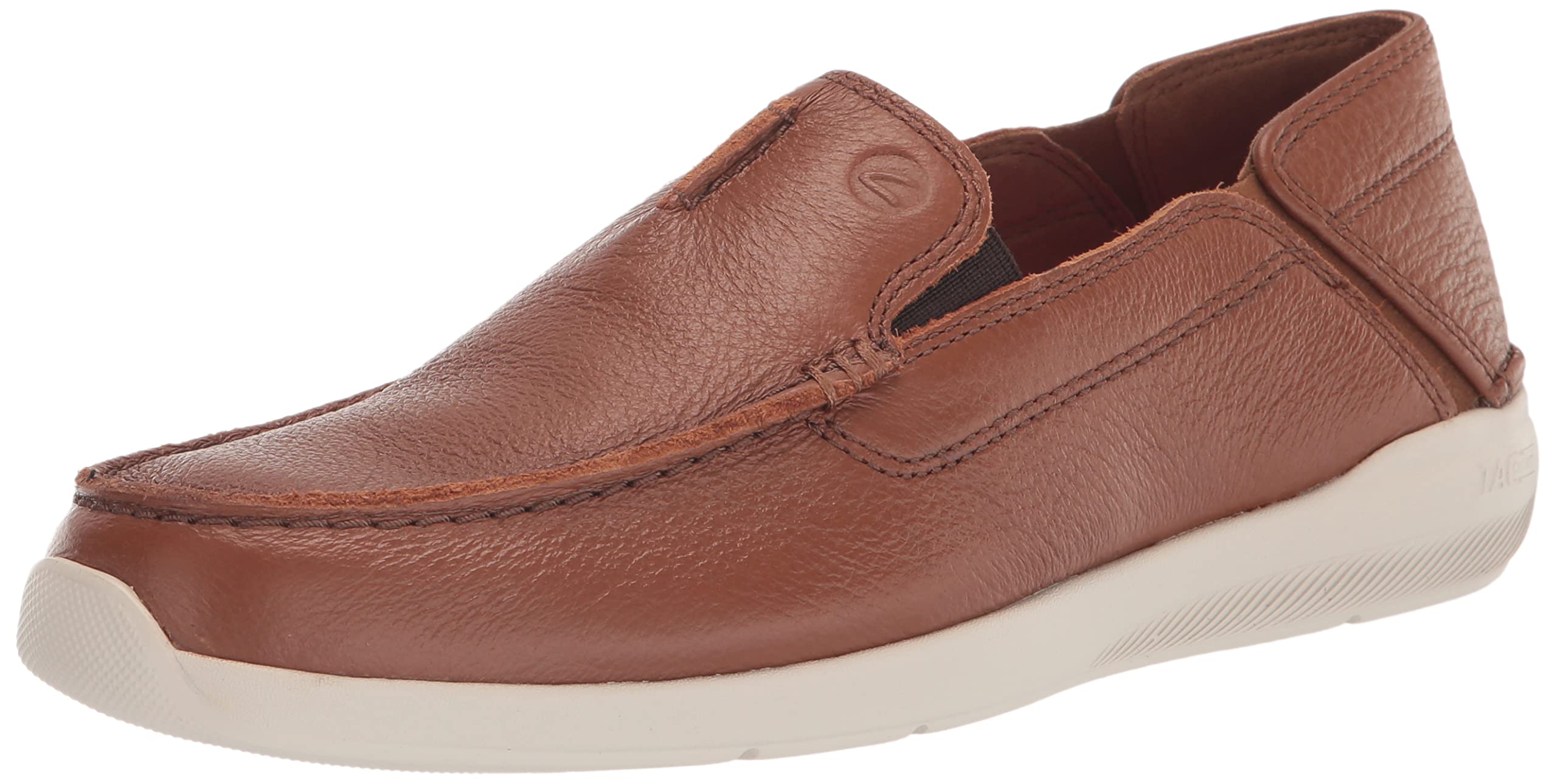 Clarks mens Gorwin Step Sneaker, Tan Leather, 10 US