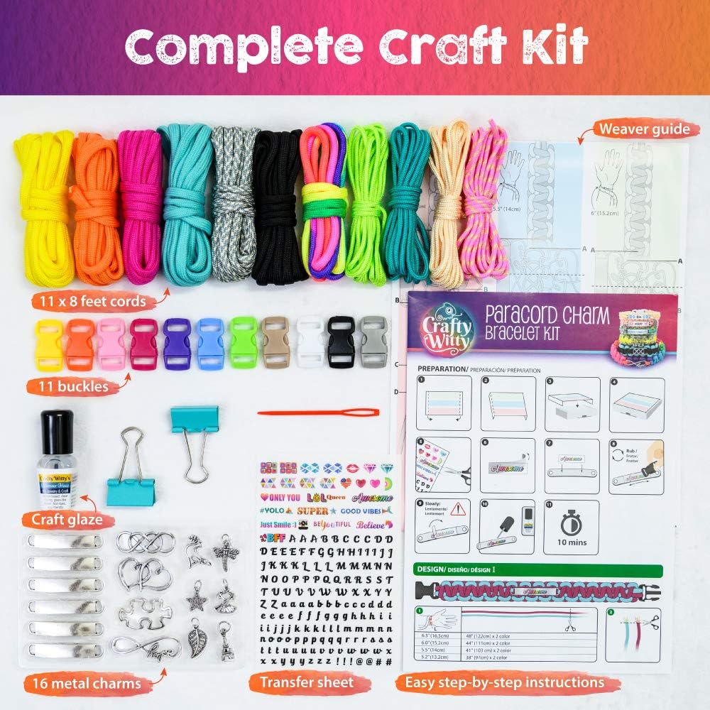 Paracord Bracelet Making Kit with Charms - Image 3