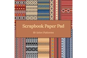 Aztec Native American Geometric Scrapbook Paper Pad: 20 Double-sided Sheets 8.5" x 8.5": Paper For Crafts & Scrapbooking