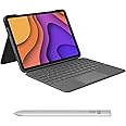 Logitech Folio Touch iPad Air (4th & 5th gen - 2020, 2022) Keyboard Case and Logitech Crayon (USB-C) Digital Pencil (2018 releases and later) - Graphite, USA Layout